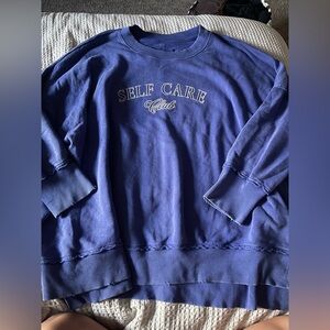 Aerie “self care club” lounge pullover